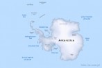 9171-0220; 7994 x 5325 pix; political map, terrain relief, continent, mainland, Antarctica, South Pole