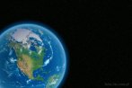 Earth; space; North America