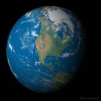 Earth; space; South America; North America