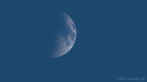 moon; full moon; quarter; day; blue sky