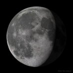 moon; waning gibbous; cosmos; space