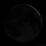 moon; waxing crescent; cosmos; space