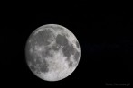 moon; waxing gibbous; stars; cosmos; space