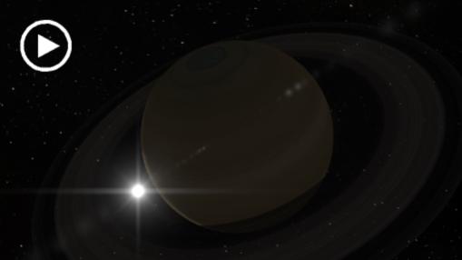 Saturn; rings; Sun; flash; flare; stars; planet; cosmos; space