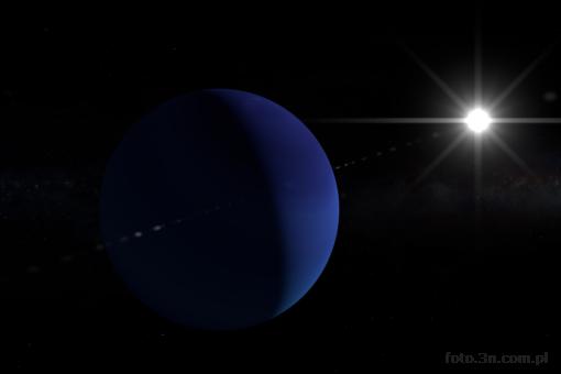 Neptune; Sun; flash; flare; stars; planet; cosmos; space; nebula