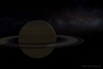 9519-0410; 5100 x 3400 pix; Saturn, rings, stars, planet, cosmos, space, nebula