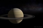 9519-0435; 5100 x 3400 pix; Saturn, rings, stars, planet, cosmos, space, nebula